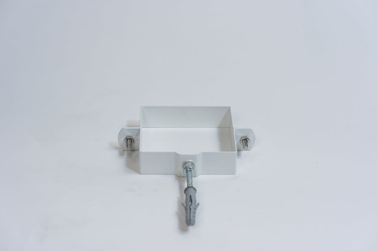 Aluminium HWA Beugel Vierkant Buis 100 mm Wit RAL-9010