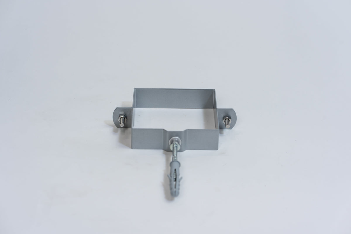 Aluminium HWA Beugel Vierkant Buis 100 Zilver RAL-9006