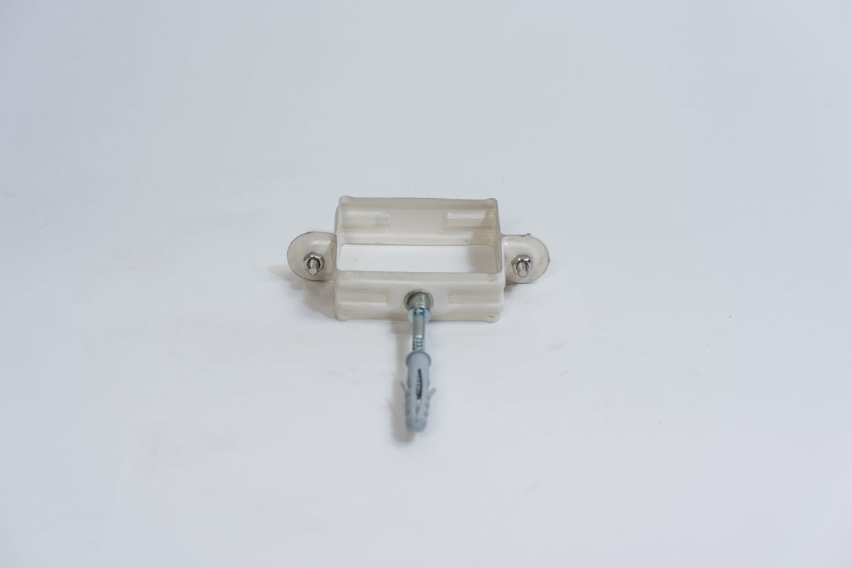 Aluminium HWA Beugel Vierkant Buis 80 mm Crème RAL-9001