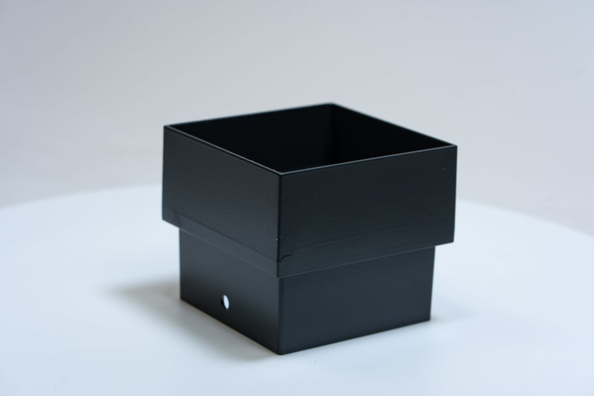 Aluminium HWA Mof Vierkant 100 mm Antraciet RAL-7016