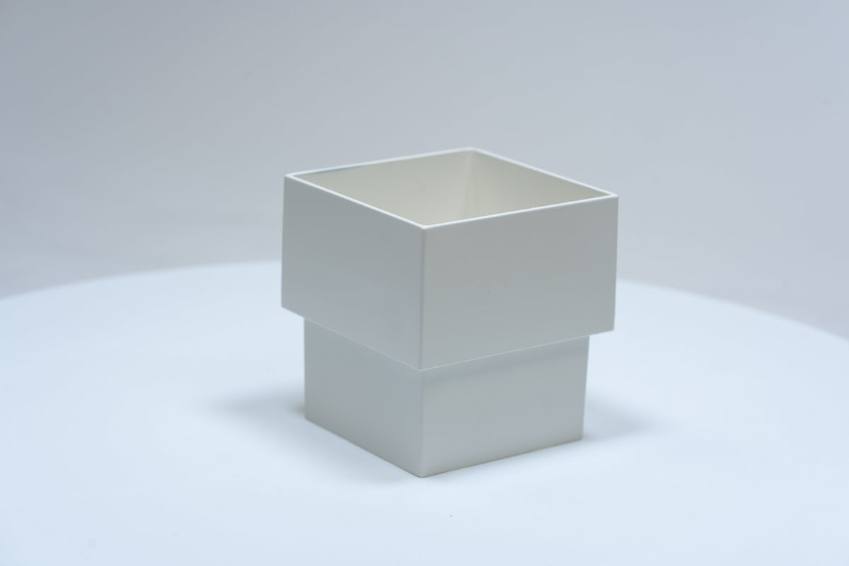 Aluminium HWA Mof Vierkant 80 mm Crème RAL-9001