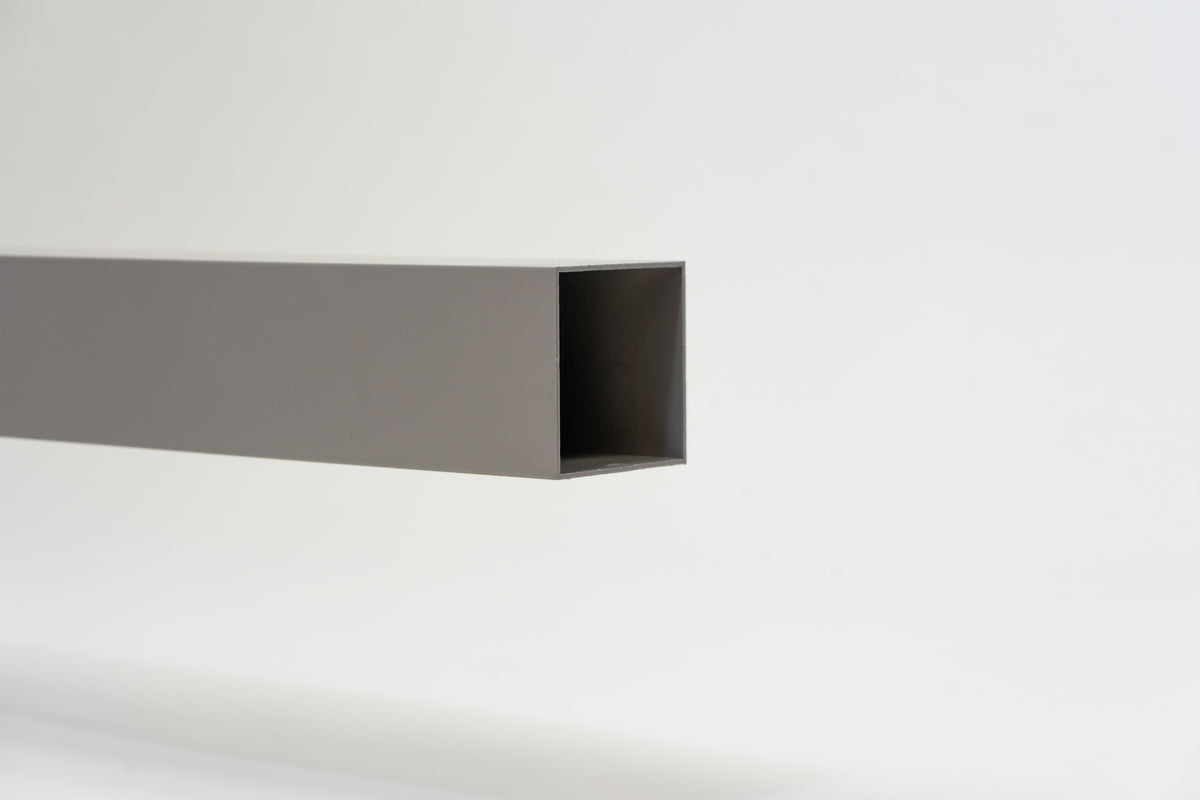 Aluminium HWA Buis Vierkant 80 mm Grijs RAL-7036