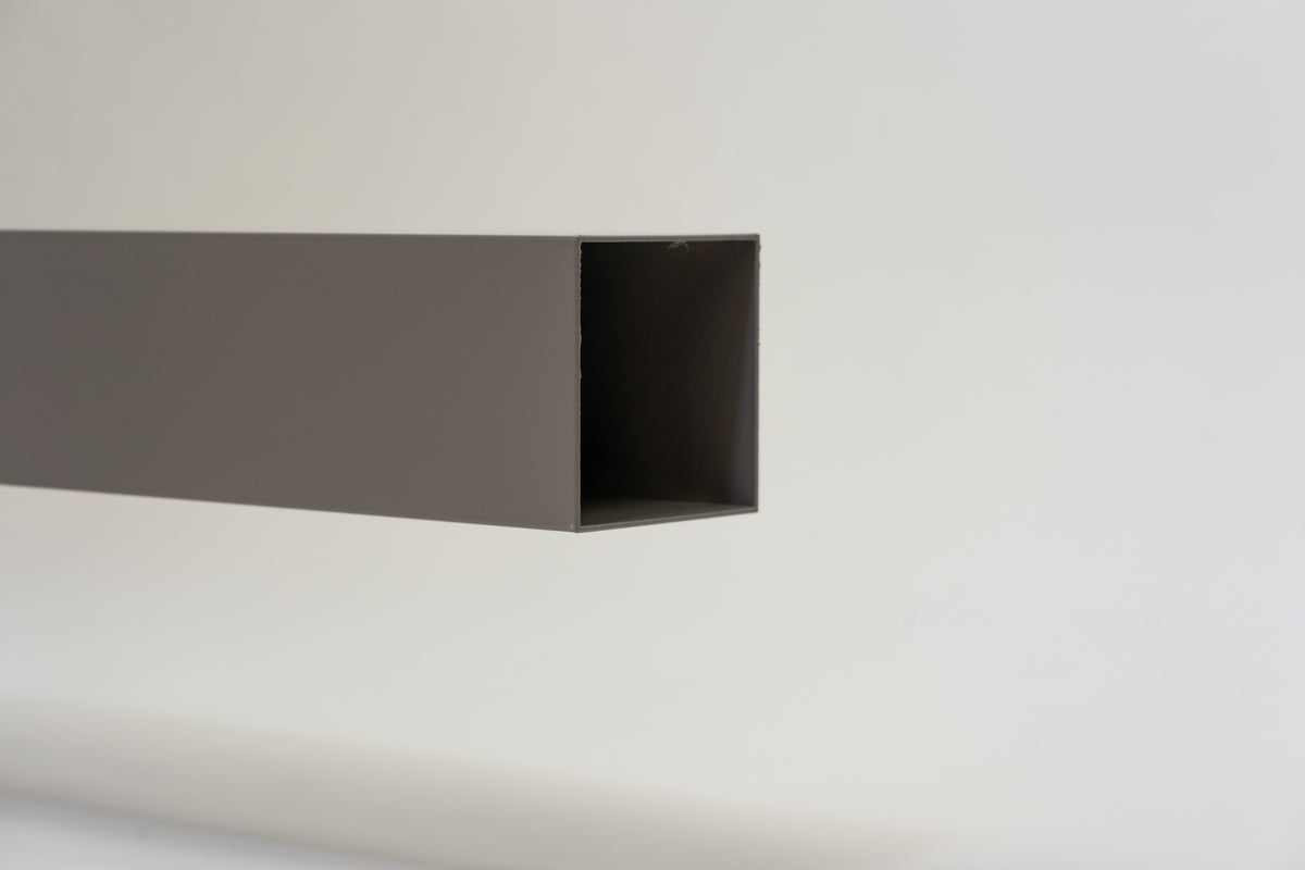 Aluminium HWA Buis Vierkant 100 mm Grijs RAL-7036