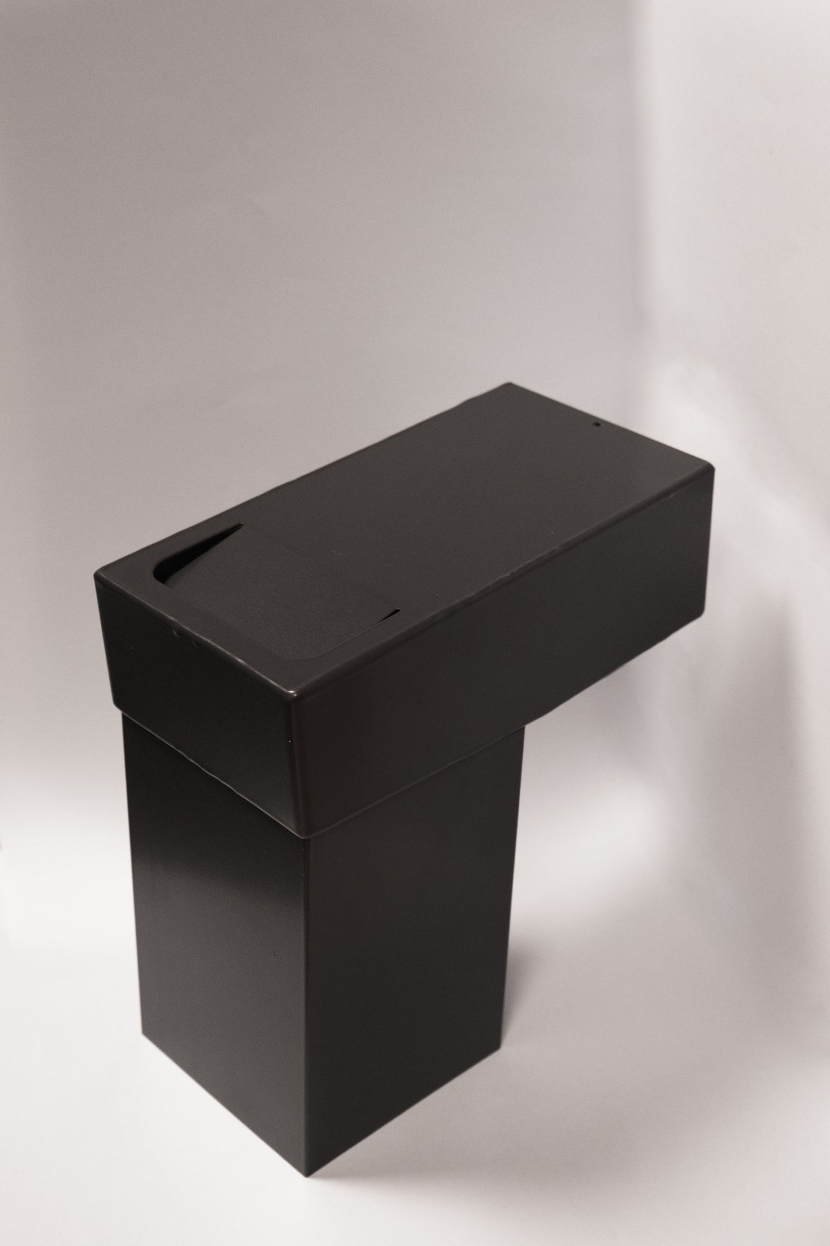 Alu Stadsuitloop Vierkant 100 mm 60x100 mm Diameter 95 mm Antraciet RAL-7016