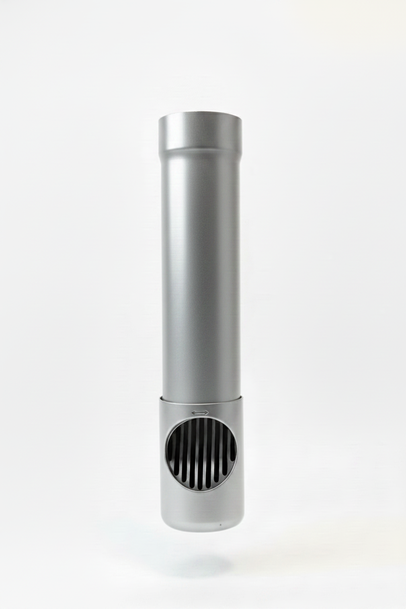 Aluminium Draaibare Bladafscheider Ø 80 mm - RAL-9006