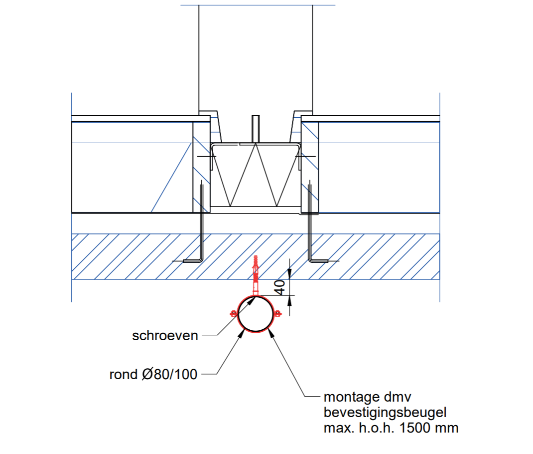 Aluminium HWA Buis Rond Ø100 - Kleur n.t.b.