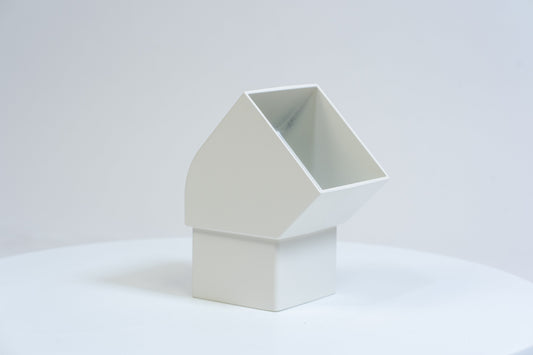 Aluminium HWA Bocht 45° Vierkant 80 mm Créme RAL-9001