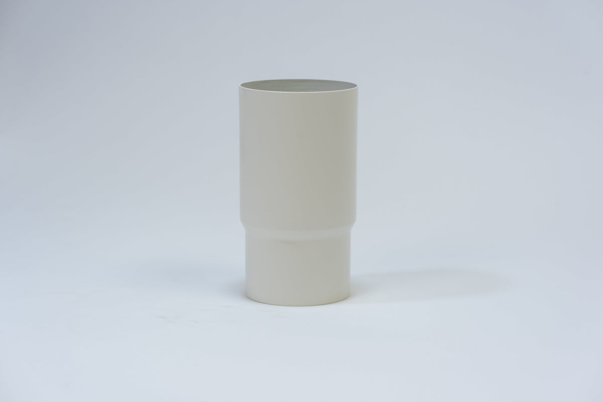 Aluminium HWA Schuifmof Rond Ø80 mm Crème RAL-9001 (h = 150 mm)