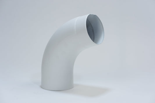 Aluminium HWA Bocht 72° Rond Ø100 mm Wit RAL-9010