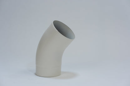 Aluminium HWA Bocht 40° Rond Ø100 mm Crème RAL-9001