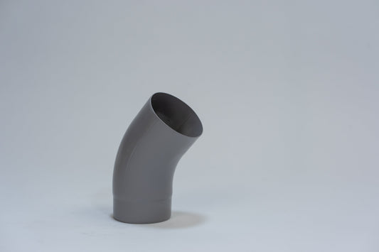 Aluminium HWA Bocht 40° Rond Ø80 mm Grijs RAL-7036