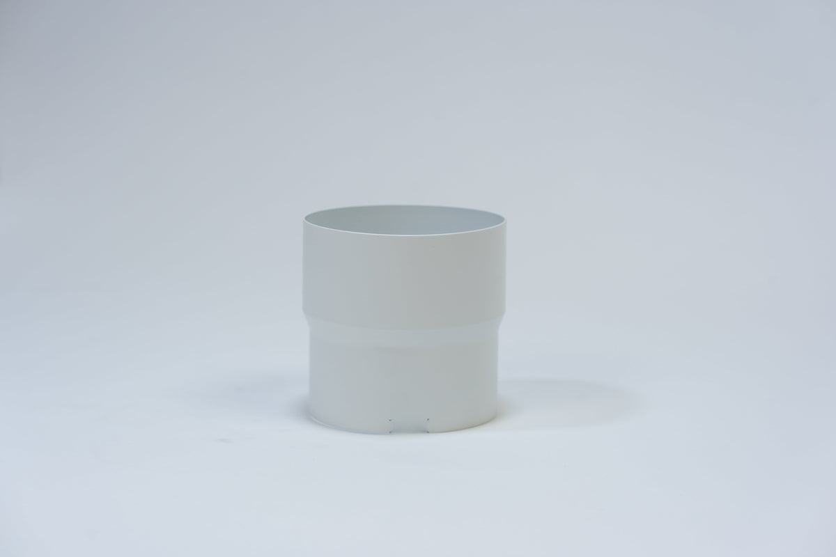 Aluminium HWA Mof Rond Ø100 mm Wit RAL-9010