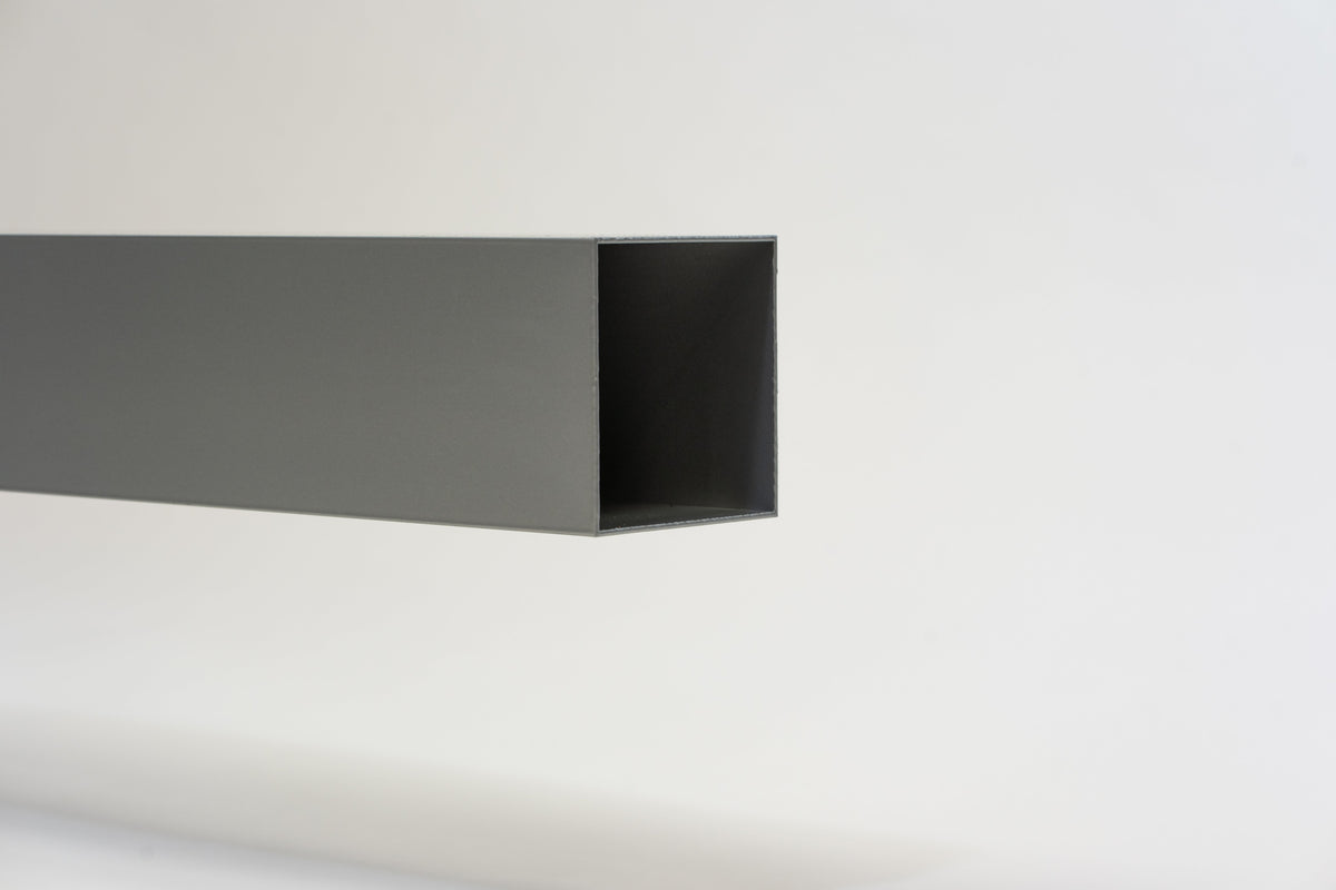 Aluminium HWA Buis Vierkant 100 mm Zilver RAL-9006