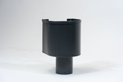 Aluminium Vergaarbak Rond 150x150 Ø100mm Antraciet RAL-7016