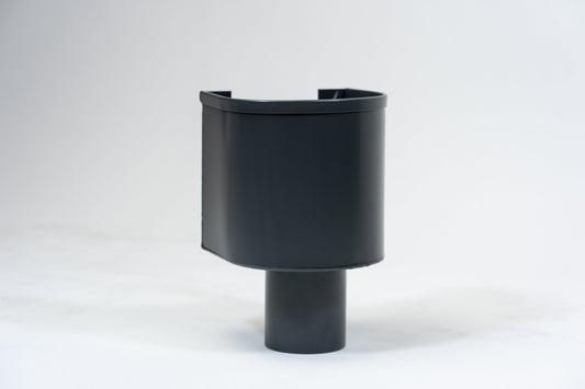 Aluminium Vergaarbak Rond 150x150 Ø100mm Antraciet RAL-7016