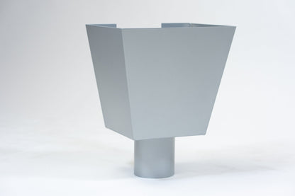 Aluminium Vergaarbak Vierkant 200x250 Ø80mm - Kleur n.t.b.