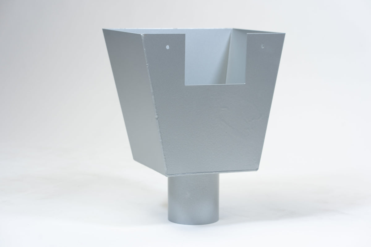 Aluminium Vergaarbak Vierkant 200x250 Ø80mm - Kleur n.t.b.